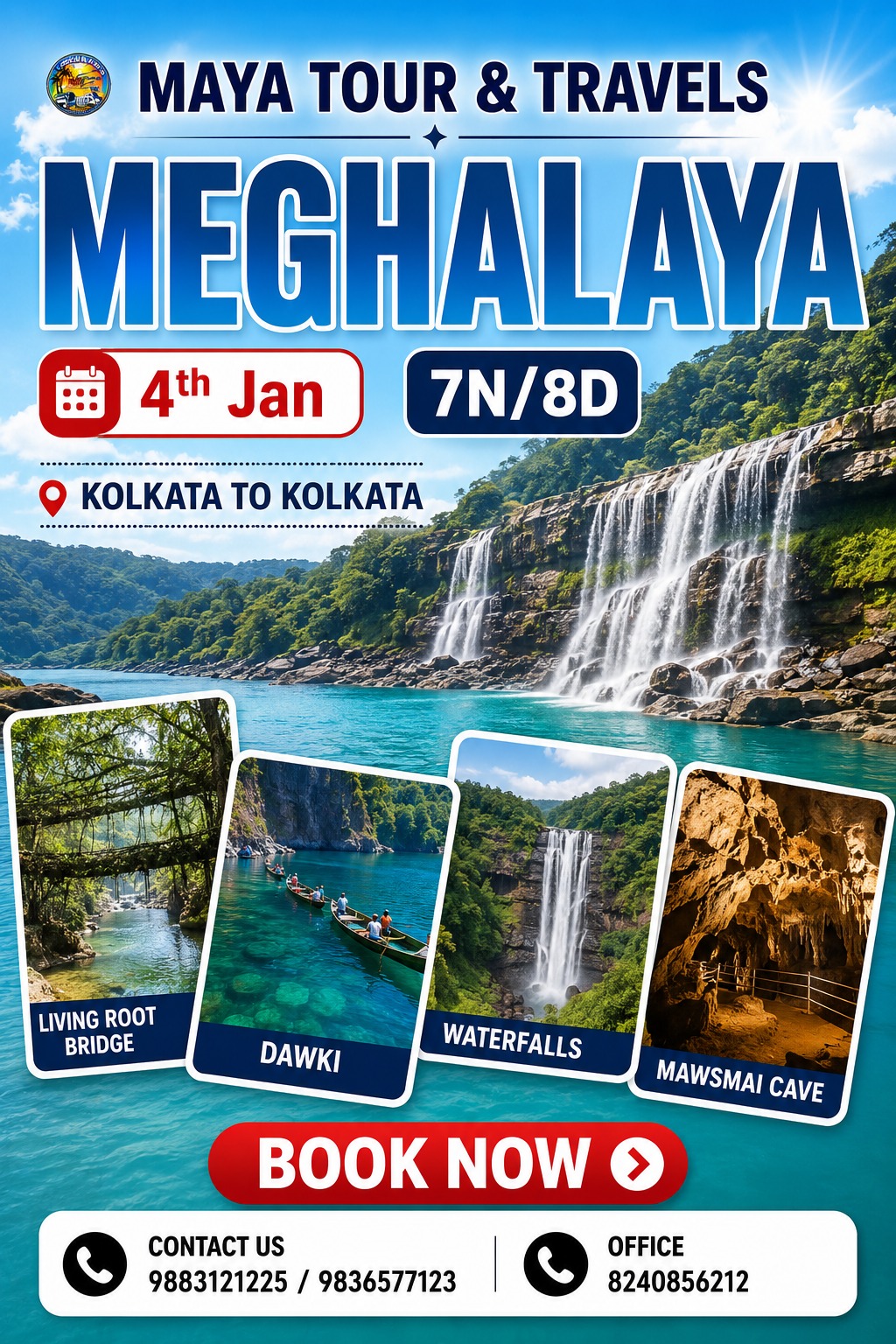 Meghalaya Tour - 7N | 8D